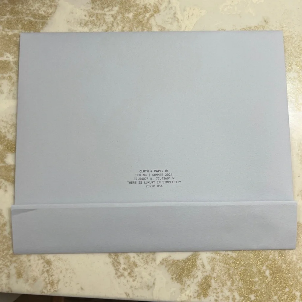 Cloth & Paper envelope box